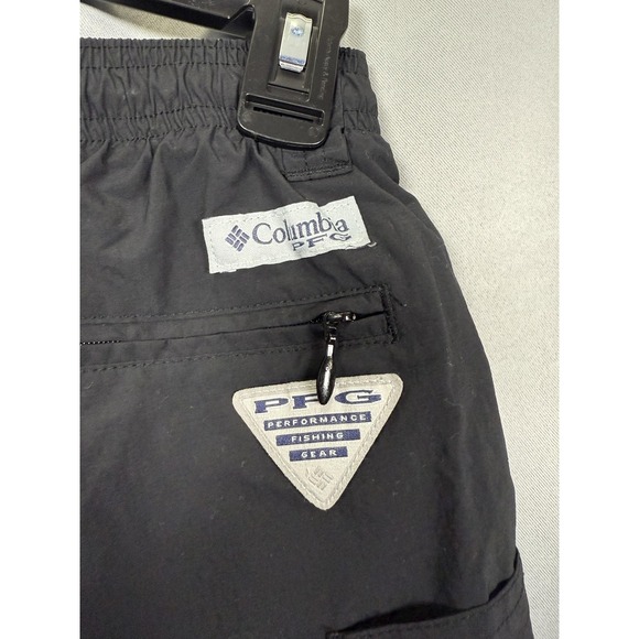 Columbia PFG Shorts Mens Medium Black Omni-Shade Fishing Gear Mesh Lined Outdoor - Picture 5 of 7